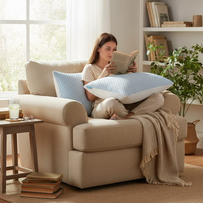 1-5PCS Summer Ice Silk Pillowcase Solid Color Ice Bean Breathable Cooling Pillow Cover for Bedding Machine Washable No Pillow