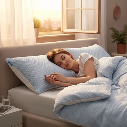 1-5PCS Summer Ice Silk Pillowcase Solid Color Ice Bean Breathable Cooling Pillow Cover for Bedding Machine Washable No Pillow